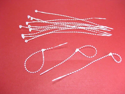 5" 500 Pc Snap Lock Pin ADJUSTABLE Security Loop Plastic Tag Fastener Cable tie
