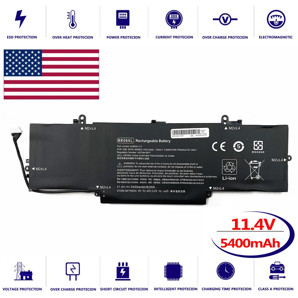 Batería BE06XL para HP EliteBook 1040 G4 (3PN45PA) 1040 G4 (3WD94UT) Foto 1 de 4