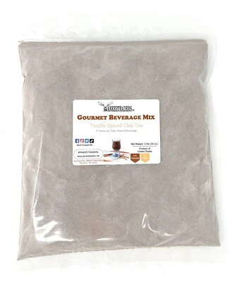 Mistura de chá Chai Spiced baunilha, 2 libras. ~ Marca YANKEETRADERS® ~ FRETE GRÁTIS - Imagem 1 de 3