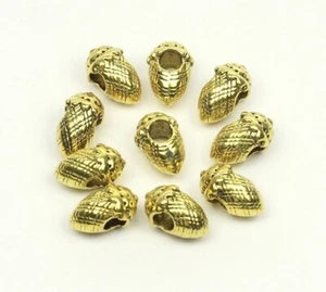 Metallperlen Erdbeer Antikgold 14,5x8x9,5mm Großlochperlen Spacer European - Bild 1 von 3