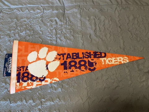 Clemson Tigers Premium Felt Pennant by Wincraft NWT Cover