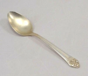Oneida Plantation 1 Teaspoon Flower Tip Handle Silver Plate 1948 Vtg Flatware - Picture 1 of 2