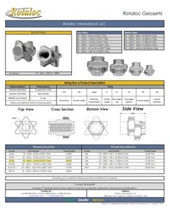 Geosert-SS-BN-10-32 #304 (Sz 4) Rotaloc inserts- Pieces 4,000 - Picture 1 of 7