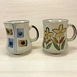 VTG Stoneware Coffee Cups Mugs COTC Korea Set of 2 - Picture 1 of 9