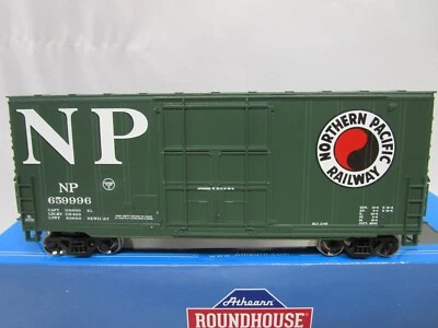 Athearn HO Scale NP Northern Pacific 40' Plug Door Hi-Cube Box Car NOS 76633 - Image 1 of 4