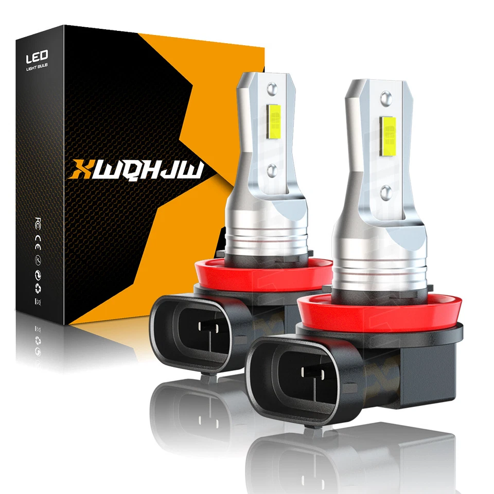 XWQHJW H11 LED Headlight Kit Low Beam Bulbs Super Bright 10000LM 6000K White A+ - Image 1 of 4