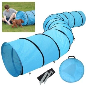 5.5M Long Pet Dog Agility Training Exercise Tunnel Chute & Carry Bag Waterproof - Picture 1 of 12