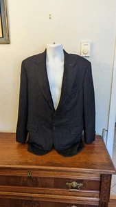 Vintage MARCUS Neiman Marcus 41R Black Sport Coat Cashmere? USA Jacket Blazer - Picture 1 of 8