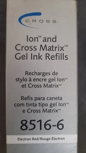 Cross Ion Gel Ink Pen Refill #8516-6 Red - Picture 1 of 3