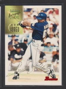 1997 BOWMAN CERTIFIED AUTOGRAPH #2 BOB ABREU ROOKIE CARD GOLD INK AUTO SP 1:1509