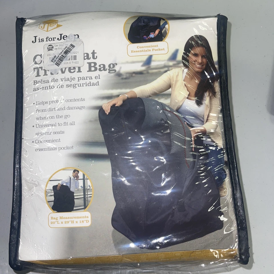 全新 吉普 黑色 汽车座椅 旅行包 尼龙 通用 尺寸 适合所有汽车座椅 带 — 第 1/2 张图片