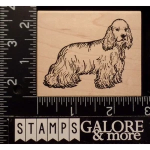 Rubber HEDGEHOG Stamps SKETCHED STANDING COCKER SPANIEL DOG PET ANIMAL #W16 - Picture 1 of 2