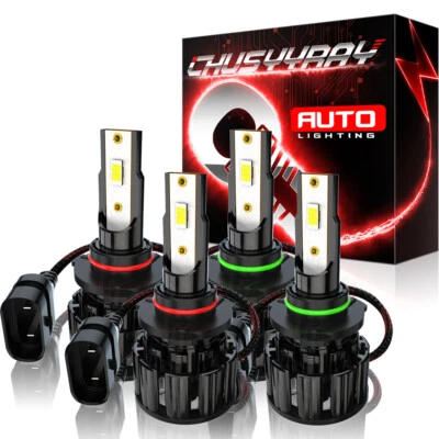 Faro LED 9005 9006 haz alto-bajo 4x 6000K blanco para Nissan Quest 2004-2009 Foto 1 de 4