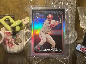 2024 Topps Series 1 Nolan Schanuel Rookie RC Rainbow Foil #53 LA Angels - Picture 1 of 2