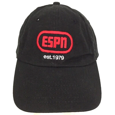 ESPN 1979 Hat Spell Out Script Logo Golf Beach Vacation Baseball Sports Dad Cap - Image 1 of 4