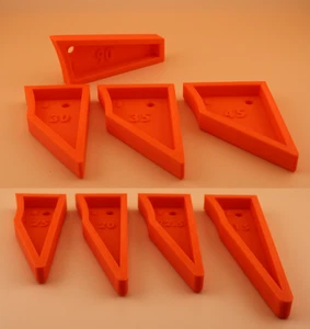 8" Bench Grinder Tool Rest Setting Gauges 90, 45, 35, 30, 25, 22.5, 20 and 15 - Picture 1 of 4