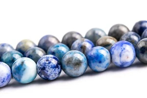 Cuentas sueltas de piedras preciosas redondas pepita grado B multicolor de lapislázuli de 6 mm - Imagen 1 de 4