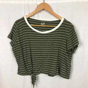 C&C California Women's Small Short Sleeve Tee Shirt Open Back Solid Gray Casual - Picture 1 of 3