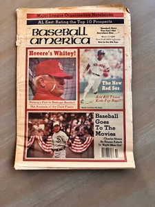 Vintage 10. März 1988 Baseball Amerika Magazin Whitey Herzog Ellis Burks Glanz - Bild 1 von 1