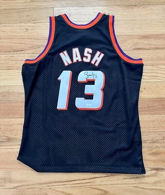 PHOENIX SUNS STEVE NASH SIGNED JERSEY AUTHENTIC MITCHELL & NESS NBA JSA COA AUTO - Image 1 of 3