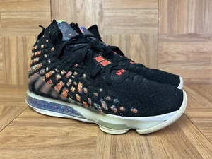 RARE🔥 Size 10 - Nike LeBron 17 James Gang 2020 Black Multicolored Air Sneakers - Picture 1 of 11
