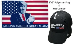 3'x5' EE. UU. Trump ¡Haciendo América genial! Sombrero negro Keep America Great 2020 y Trump - Imagen 1 de 1