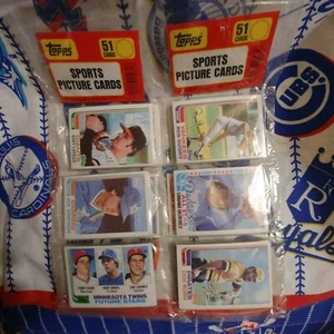 1982 Topps Baseball Double Rack Pack w/Hrbek & Guidry on Front SUPER RARE ITEM! - Picture 1 of 8