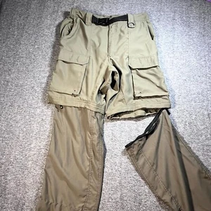 Boy Scout Uniform Switchback Pants Mens Medium Relaxed Beige BSA Convertible - Picture 1 of 15