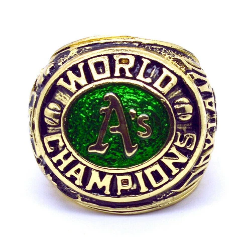 1974 Oakland Athletics A's American World Champions Souvenir Gold Plated Ring Cover