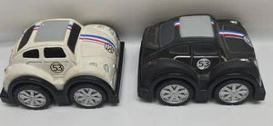 2 Disney Herbie Fully Loaded Soft Foam Cars With Sounds 2005 Planet Toys Working - Picture 1 of 6