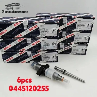 6X Bosch Fuel Injector 0445120255 For 2003-2004 Dodge Ram 2500 3500 Cummins 5.9L - Imagem 1 de 4