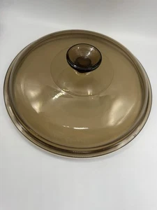 Corning Vision Ware Pyrex Bernstein Kochgeschirr Deckel nur Ersatz 10-5/8" Pyrex 36 - Bild 1 von 8
