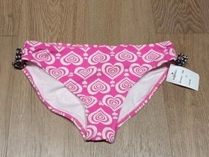 Pantalones de natación de bikini ANGEL BEACH Hearted para niñas, rosa multicolor, TALLA 14 - Imagen 1 de 4