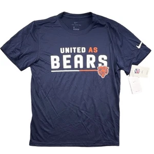 NFL Nike Dri Fit Chicago Bears United As Bears Navy Blue T Shirt Size Medium New - Picture 1 of 7