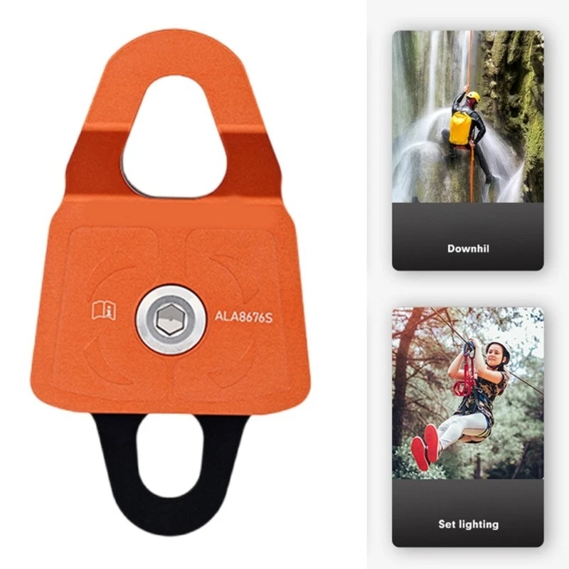 Polea de panel lateral móvil de alta resistencia polea simple/doble para escalada en roca Foto 1 de 4