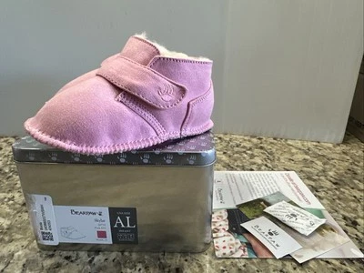 Bearpaw Skylar Bebé Niña Gamuza Lana Forrados Botines Rosa Talla L (12-18 Meses) NUEVO Foto 1 de 4