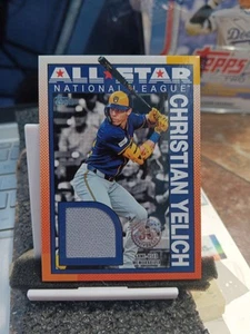 2025 Topps - 1990 Topps Baseball Relics Christian Yelich #90ASR-CY - Foto 1 di 2