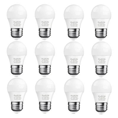 25 Watt Light Bulbs Equivalent A15 25W LED Light Bulb 2700K Soft White E26 3W... - Image 1 of 4