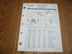 1969 May Delco Rochester Model 2GC 1966 Buick 300 340 Cu In V-8  Bulletin 9C-120 - Bild 1 von 2