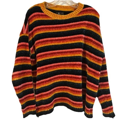 Volcom Women's Knit Sweater SM Pullover Striped Skater Streetwear. A09-18 - Image 1 of 4
