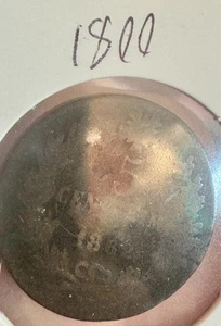 Italy 5 Centesimi 1862 Victor Emmanuel II Bronze Dented - Picture 1 of 3