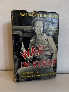 1951 1st Edition WAR IN KOREA by Marguerite Higgins Hard Cover with Dust Jacket - Picture 1 of 13