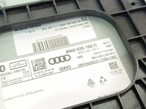 8W0035192C audio system cd radio for AUDI A4 BERLINA (8W2) 2007 207129 - Imagen 1 de 11