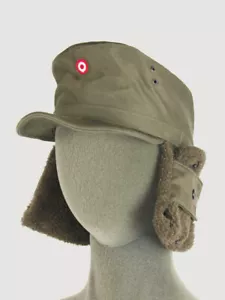 New Vintage Austrian army lined winter hat cap military cold weather 1980s - Imagen 1 de 12