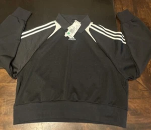 Adidas Crop Track Sweatshirt Damen M Schwarz Weiß Neu mit Etikett - Bild 1 von 4