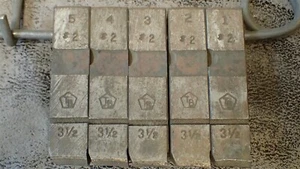 *Vintage* TOLEDO-BEAVER TOOLS #2 Pipe Threader Die Set, 1 2 3 4 5, 3-1/2" BN459 - Picture 1 of 4