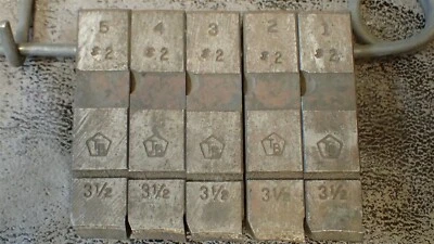 *Vintage* TOLEDO-BEAVER TOOLS #2 Pipe Threader Die Set, 1 2 3 4 5, 3-1/2" BN459 - Image 1 of 4