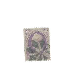 warrenstamp, US 153, 24 cent deep purple, 1870, Fancy foreign cancel, CV $230 - Picture 1 of 2