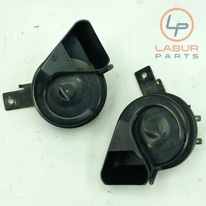 R171 05-11 Mercedes SLK Class High & Low Tone Horn Horns Alarm Siren Set B1449 - Picture 1 of 6