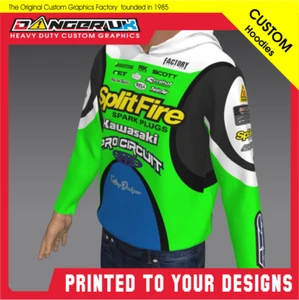 Hoodie Splitfire MX hooded top custom - Picture 1 of 2